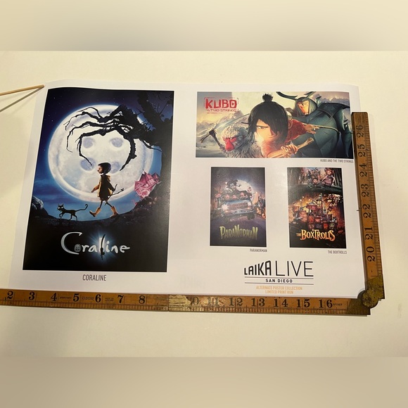 LAIKA LIVE SAN DIEGO COMIC CON EXCLUSIVE POSTER. - Picture 7 of 7